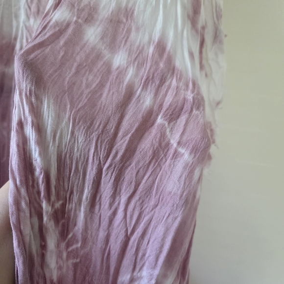 ⭐️40% Off⭐️ Moss Rose Dusty Rose Tie-Dye Fringe Kimono - Picture 8 of 12